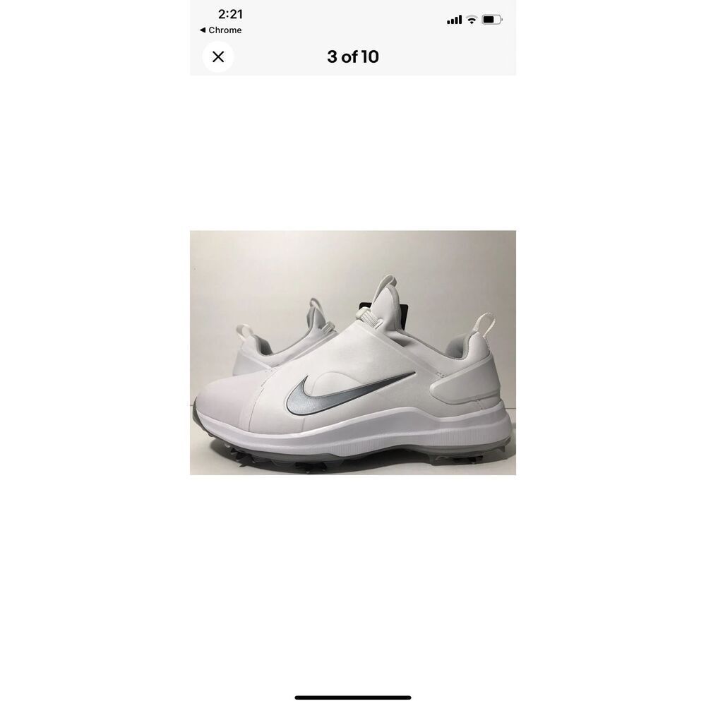 Nike Tour Tips Premiere PGA Golf Shoes White/Blk/Red AO2242-101  SZ 13